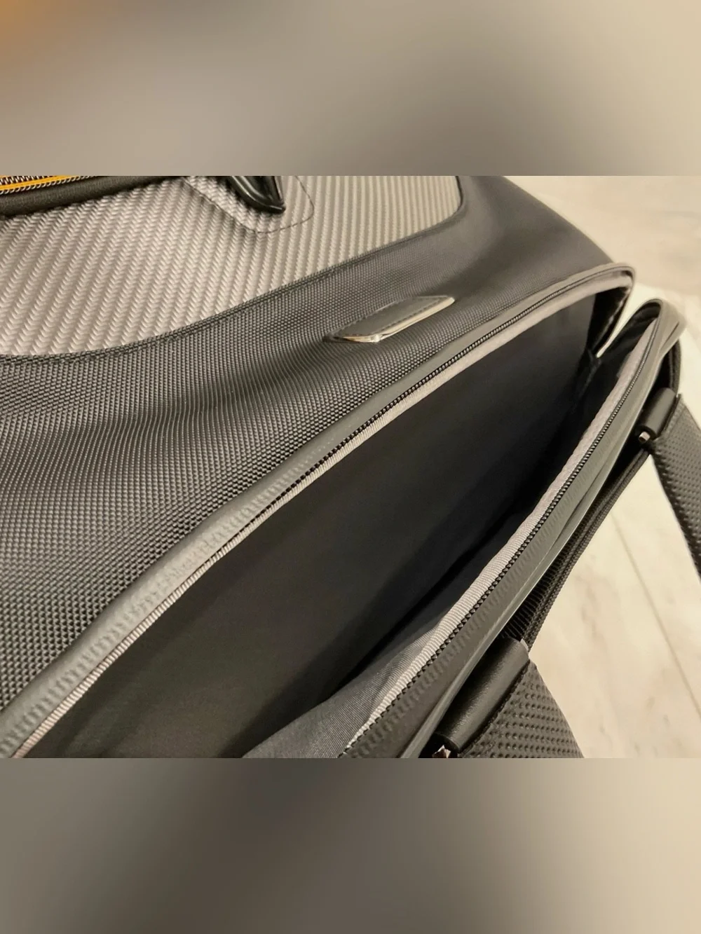 NEW Tumi McLaren QUANTUM 21.5” Duffel Bag - BLACK with PAPAYA ORANGE Accents